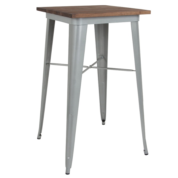 23.5-Square-Silver-Metal-Indoor-Bar-Height-Table-with-Walnut-Rustic-Wood-Top-by-Flash-Furniture