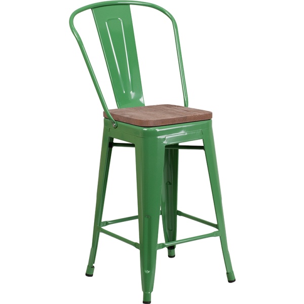 24-High-Green-Metal-Counter-Height-Stool-with-Back-and-Wood-Seat-by-Flash-Furniture