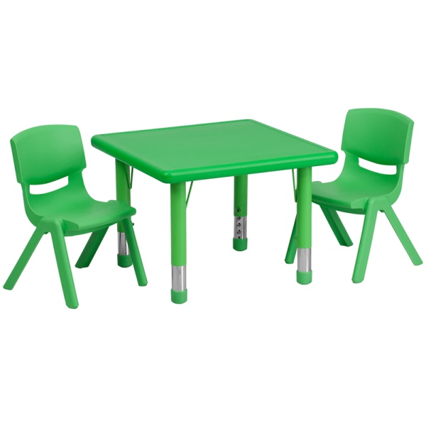 24-Square-Green-Plastic-Height-Adjustable-Activity-Table-Set-with-2-Chairs-by-Flash-Furniture