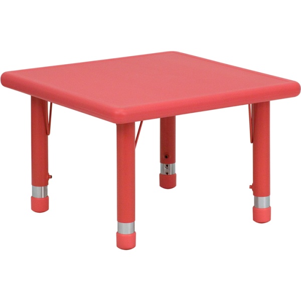 24-Square-Red-Plastic-Height-Adjustable-Activity-Table-by-Flash-Furniture