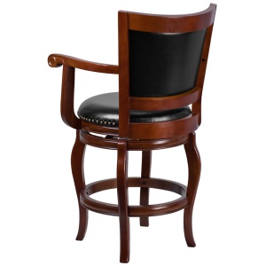 26-High-Cherry-Wood-Counter-Height-Stool-with-Black-Leather-Swivel-Seat-by-Flash-Furniture-2