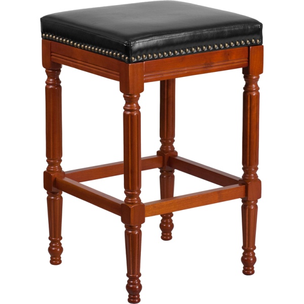 30-High-Backless-Light-Cherry-Wood-Barstool-with-Black-Leather-Seat-by-Flash-Furniture