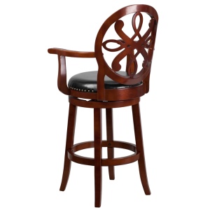 30-High-Cherry-Wood-Barstool-with-Arms-and-Black-Leather-Swivel-Seat-by-Flash-Furniture-2