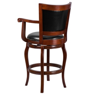 30-High-Cherry-Wood-Barstool-with-Black-Leather-Swivel-Seat-by-Flash-Furniture-2