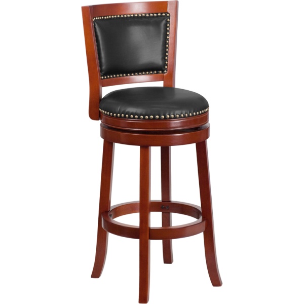 30-High-Dark-Cherry-Wood-Barstool-with-Walnut-Leather-Swivel-Seat-by-Flash-Furniture