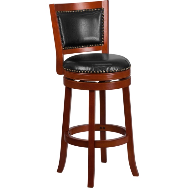 30-High-Light-Cherry-Wood-Barstool-with-Black-Leather-Swivel-Seat-by-Flash-Furniture