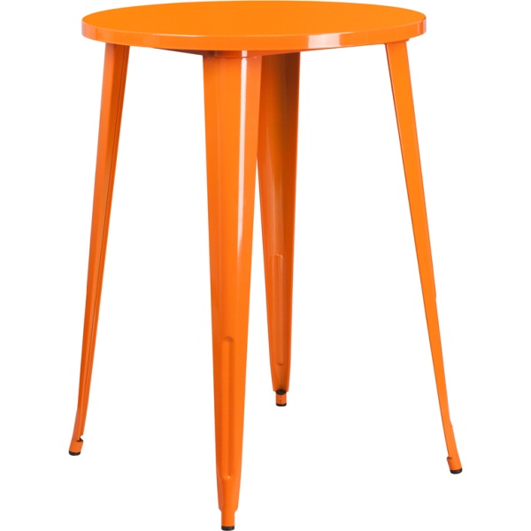 30-Round-Orange-Metal-Indoor-Outdoor-Bar-Height-Table-by-Flash-Furniture