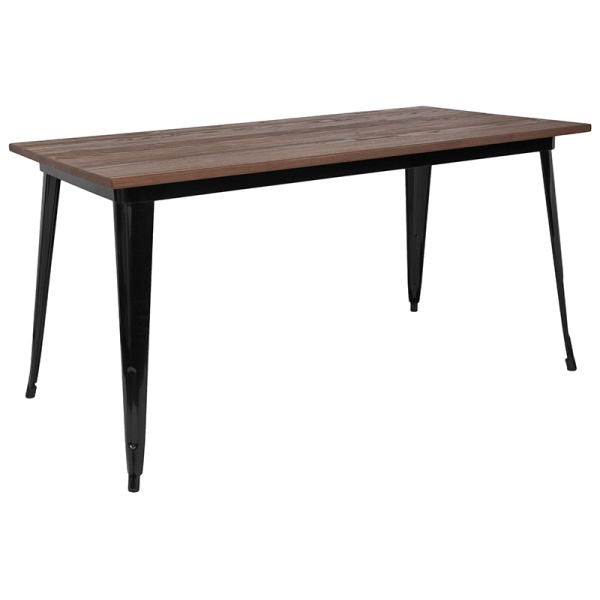 30.25-x-60-Rectangular-Black-Metal-Indoor-Table-with-Walnut-Rustic-Wood-Top-by-Flash-Furniture