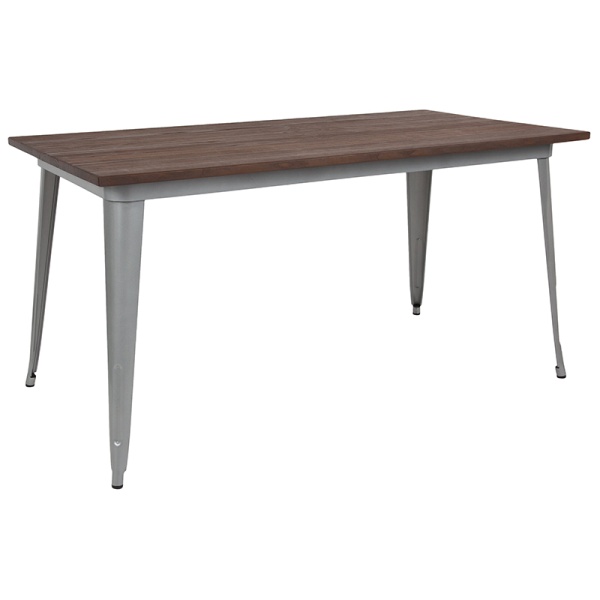 30.25-x-60-Rectangular-Silver-Metal-Indoor-Table-with-Walnut-Rustic-Wood-Top-by-Flash-Furniture