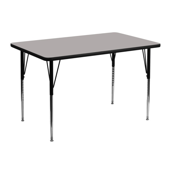 30W-x-48L-Rectangular-Grey-HP-Laminate-Activity-Table-Standard-Height-Adjustable-Legs-by-Flash-Furniture