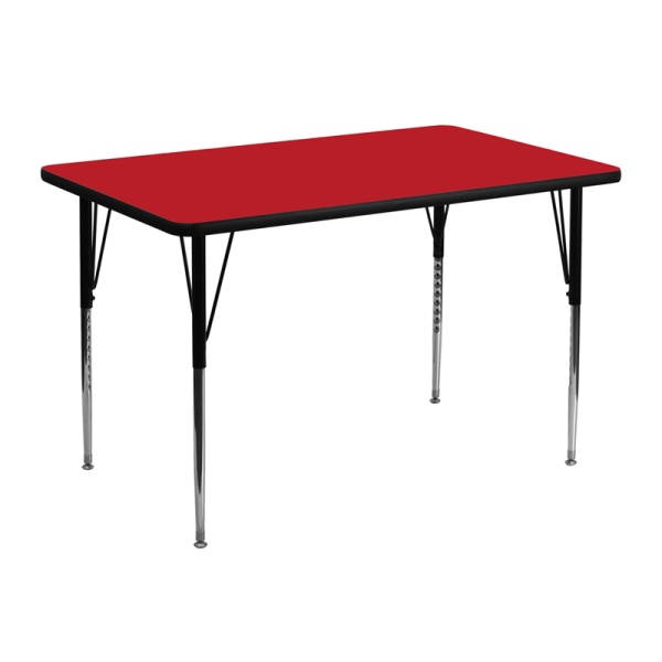 30W-x-48L-Rectangular-Red-HP-Laminate-Activity-Table-Standard-Height-Adjustable-Legs-by-Flash-Furniture