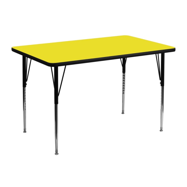 30W-x-48L-Rectangular-Yellow-HP-Laminate-Activity-Table-Standard-Height-Adjustable-Legs-by-Flash-Furniture