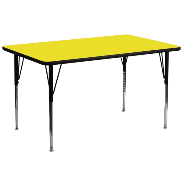 30W-x-72L-Rectangular-Yellow-HP-Laminate-Activity-Table-Standard-Height-Adjustable-Legs-by-Flash-Furniture