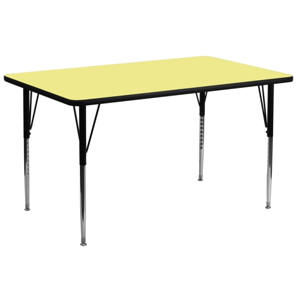 30W-x-72L-Rectangular-Yellow-Thermal-Laminate-Activity-Table-Standard-Height-Adjustable-Legs-by-Flash-Furniture