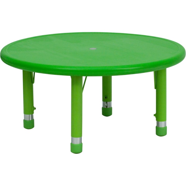 33-Round-Green-Plastic-Height-Adjustable-Activity-Table-by-Flash-Furniture