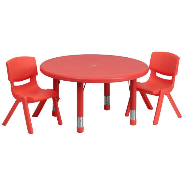 33-Round-Red-Plastic-Height-Adjustable-Activity-Table-Set-with-2-Chairs-by-Flash-Furniture