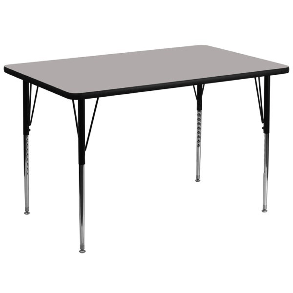 36W-x-72L-Rectangular-Grey-HP-Laminate-Activity-Table-Standard-Height-Adjustable-Legs-by-Flash-Furniture