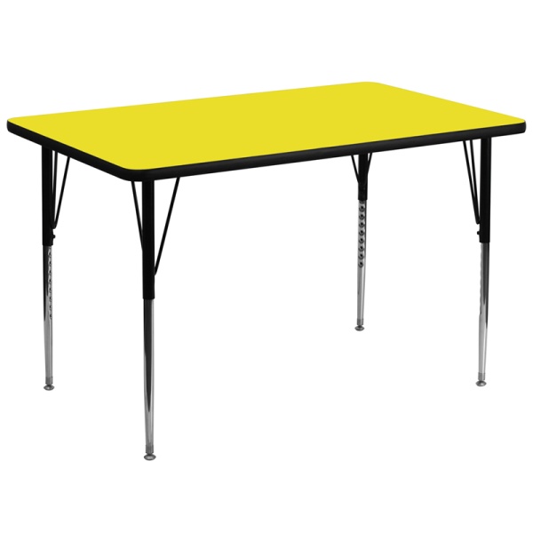 36W-x-72L-Rectangular-Yellow-HP-Laminate-Activity-Table-Standard-Height-Adjustable-Legs-by-Flash-Furniture