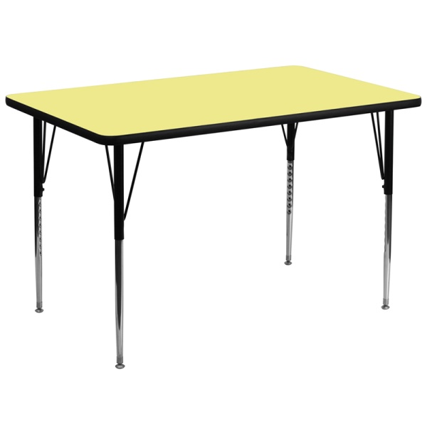 36W-x-72L-Rectangular-Yellow-Thermal-Laminate-Activity-Table-Standard-Height-Adjustable-Legs-by-Flash-Furniture