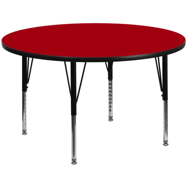 42-Round-Red-Thermal-Laminate-Activity-Table-Height-Adjustable-Short-Legs-by-Flash-Furniture