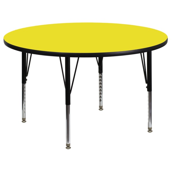 42-Round-Yellow-HP-Laminate-Activity-Table-Height-Adjustable-Short-Legs-by-Flash-Furniture