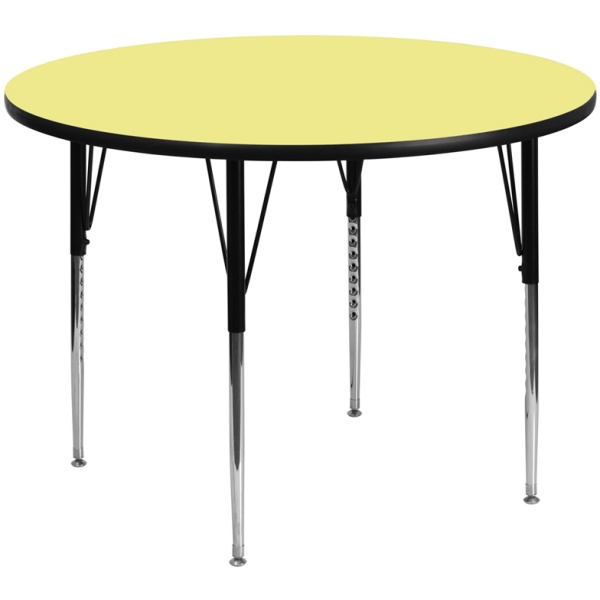 60-Round-Yellow-Thermal-Laminate-Activity-Table-Standard-Height-Adjustable-Legs-by-Flash-Furniture