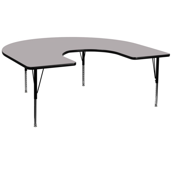 60W-x-66L-Horseshoe-Grey-Thermal-Laminate-Activity-Table-Height-Adjustable-Short-Legs-by-Flash-Furniture