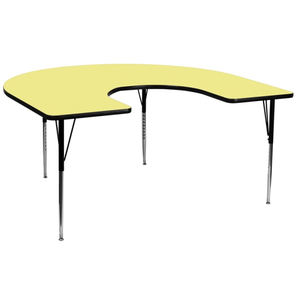 60W-x-66L-Horseshoe-Yellow-Thermal-Laminate-Activity-Table-Standard-Height-Adjustable-Legs-by-Flash-Furniture