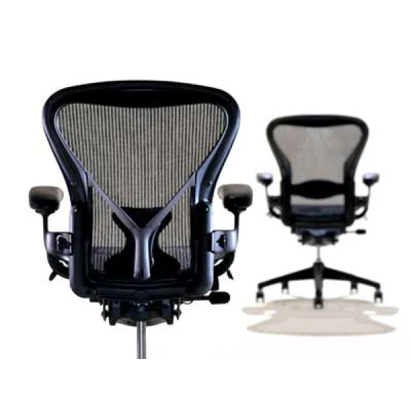  Herman Miller Aeron Ergonomic Chair - Size C, Graphite : Home &  Kitchen