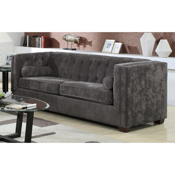 Alexis-Sofa-with-Charcoal-Micro-Velvet-Upholstery-by-Coaster-Fine-Furniture