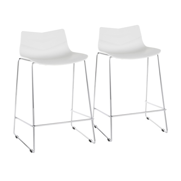 Arrow-Contemporary-Counter-Stool-in-White-by-LumiSource-Set-of-2