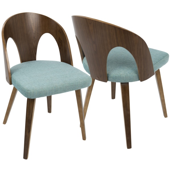 Ava-Mid-Century-Modern-DiningAccent-Chair-in-Walnut-and-Teal-Fabric-by-LumiSource