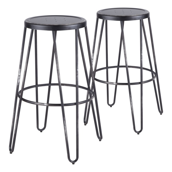 Avery-Industrial-Metal-Barstool-in-Vintage-Black-by-LumiSource-Set-of-2