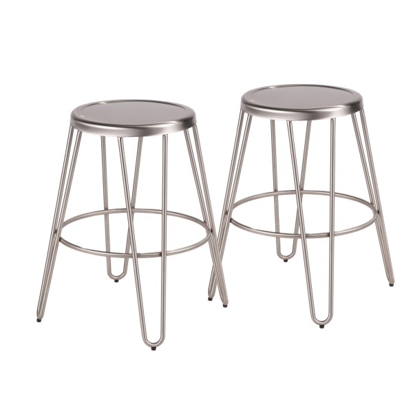 Avery-Industrial-Metal-Counter-Stool-in-Brushed-Stainless-Steel-by-LumiSource-Set-of-2