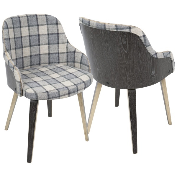 Bacci-Mid-Century-Modern-Dining-Accent-Chair-in-Light-Grey-Wood-and-Grey-Plaid-by-LumiSource