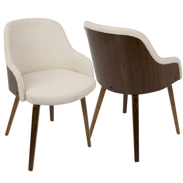 Bacci-Mid-Century-Modern-Dining-Accent-Chair-in-Walnut-Wood-and-Cream-Fabric-by-LumiSource