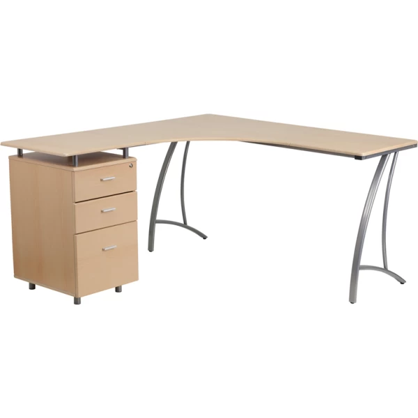 Beech-Laminate-L-Shape-Desk-with-Three-Drawer-Pedestal-by-Flash-Furniture