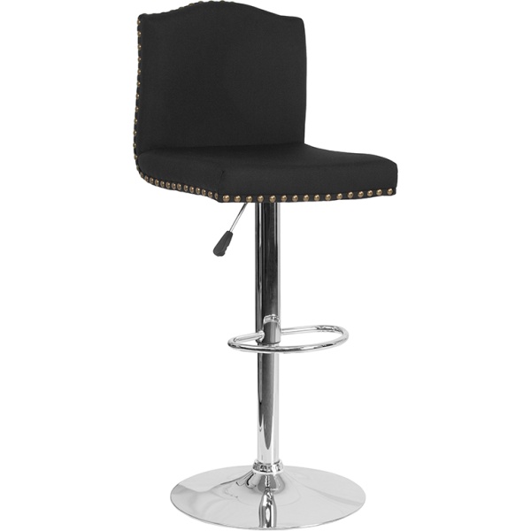 Bellagio-Contemporary-Adjustable-Height-Barstool-with-Accent-Nail-Trim-in-Black-Fabric-by-Flash-Furniture