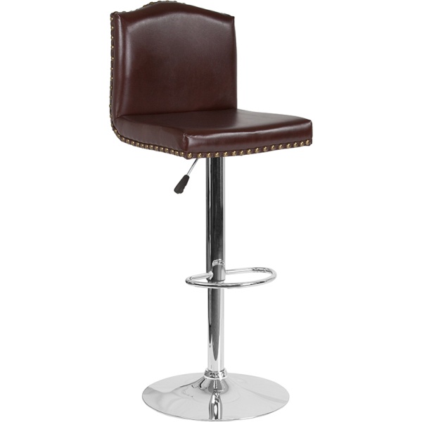 Bellagio-Contemporary-Adjustable-Height-Barstool-with-Accent-Nail-Trim-in-Brown-Leather-by-Flash-Furniture