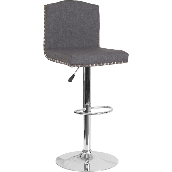 Bellagio-Contemporary-Adjustable-Height-Barstool-with-Accent-Nail-Trim-in-Dark-Gray-Fabric-by-Flash-Furniture