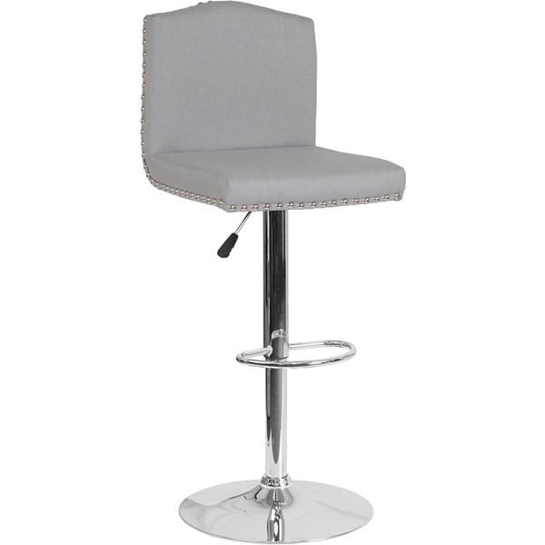 Bellagio-Contemporary-Adjustable-Height-Barstool-with-Accent-Nail-Trim-in-Light-Gray-Fabric-by-Flash-Furniture