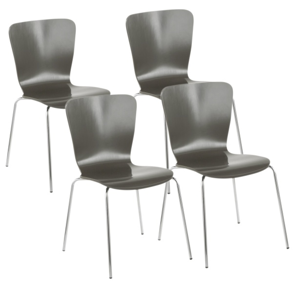 Bentwood-Contemporary-Stackable-Dining-Chair-in-Grey-Wood-and-Chrome-by-LumiSource-Set-of-4