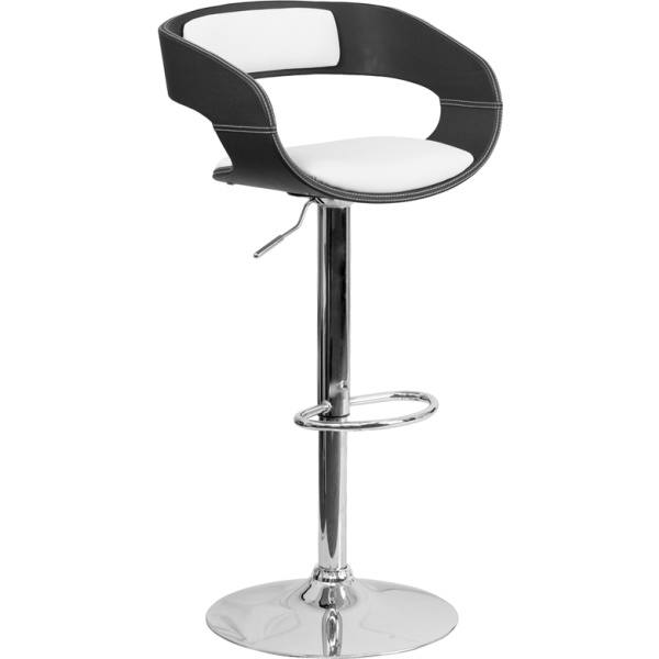 Bentwood-Two-Tone-Black-White-Vinyl-Adjustable-Height-Barstool-by-Flash-Furniture