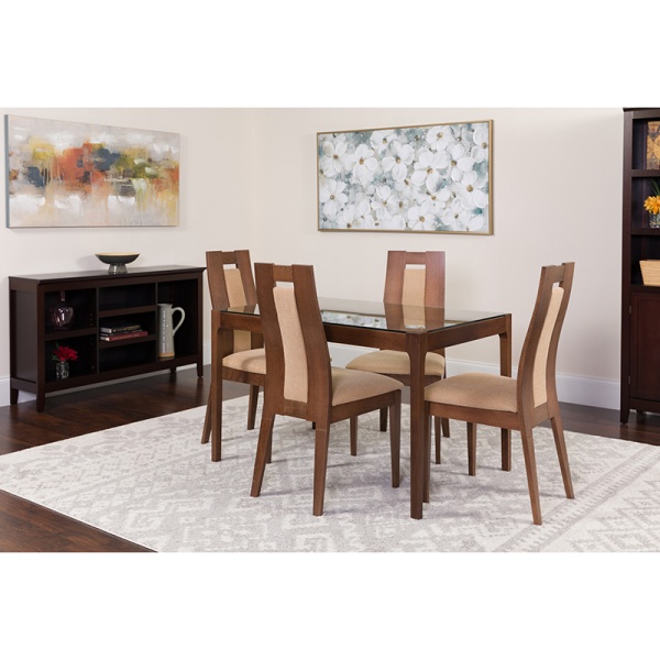 Bishop-5-Piece-Walnut-Wood-Dining-Table-Set-with-Glass-Top-and-Curved-Slat-Wood-Dining-Chairs-Padded-Seats-by-Flash-Furniture