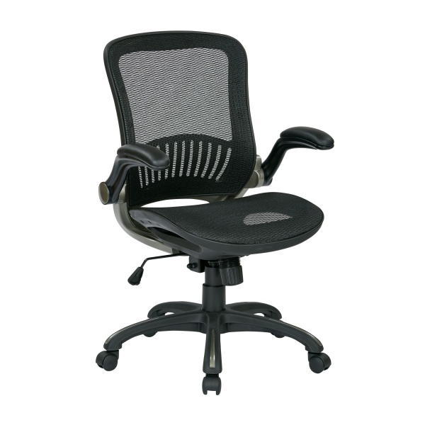 Black-Chair-with-Titanium-Finish-by-Work-Smart-Office-Star