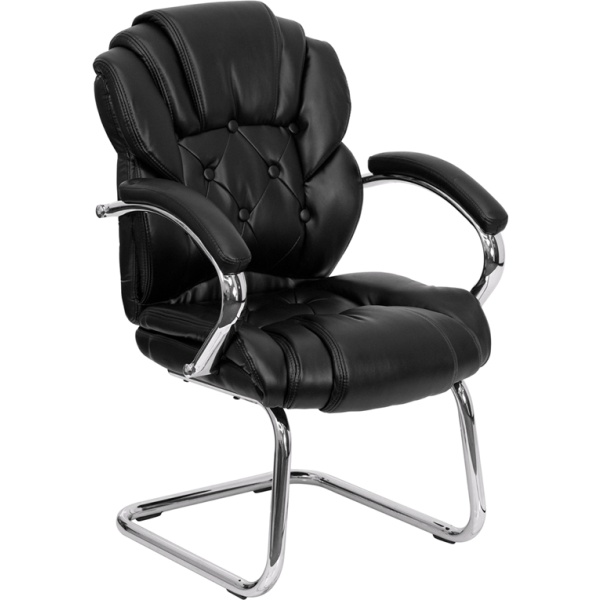 Black-Leather-Button-Tufted-Transitional-Side-Reception-Chair-with-Sled-Base-by-Flash-Furniture