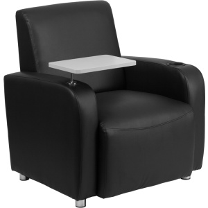 Black-Leather-Guest-Chair-with-Tablet-Arm-Chrome-Legs-and-Cup-Holder-by-Flash-Furniture