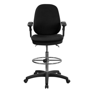 Black-Multifunction-Ergonomic-Drafting-Chair-with-Adjustable-Foot-Ring-and-Adjustable-Arms-by-Flash-Furniture-3