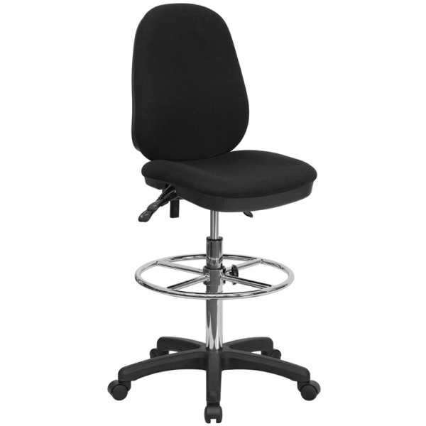 Black-Multifunction-Ergonomic-Drafting-Chair-with-Adjustable-Foot-Ring-by-Flash-Furniture