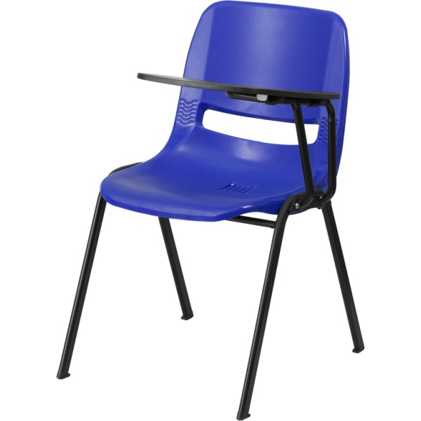 Blue-Ergonomic-Shell-Chair-with-Left-Handed-Flip-Up-Tablet-Arm-by-Flash-Furniture